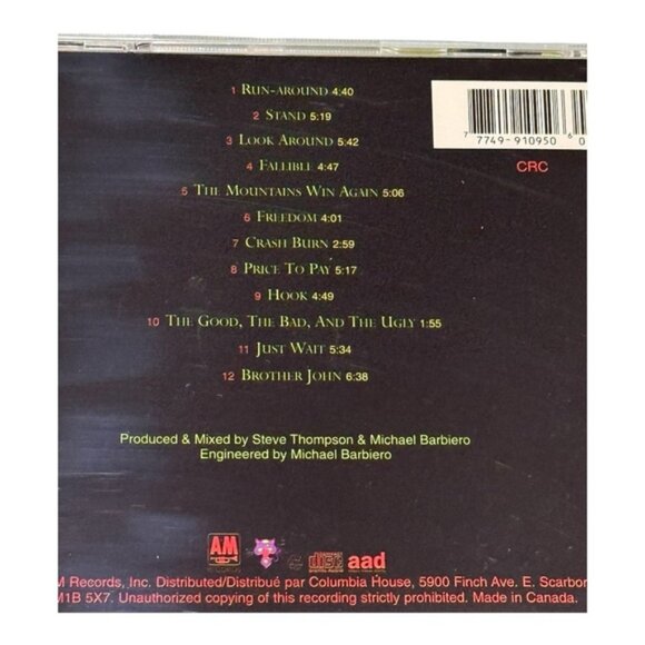 Blues Traveler CD Four 1994 A&M Records Rock Album Run-Around Hook Made Canada - Picture 7 of 7